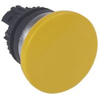 Головка для кнопки грибовидная с пруж. возвр. d40мм желт. Osmoz Leg 023837