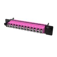 Планка адаптерная с установленными 6xLC Duplex адаптерами (aligned key)(цвет адаптера - пурпурный) OM4 1/2 HU DKC RNAP6LHU4