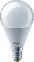 Лампа светодиодная 61 335 NLL-G45-8.5-230-6.5K-E14 8.5Вт шар матовая 6500К холод. бел. E14 730лм 176-264В NAVIGATOR 61335