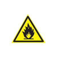 Наклейка знак пожарной безопасности &quot;Пожароопасно&quot; 150х150х150мм Rexant 55-0020