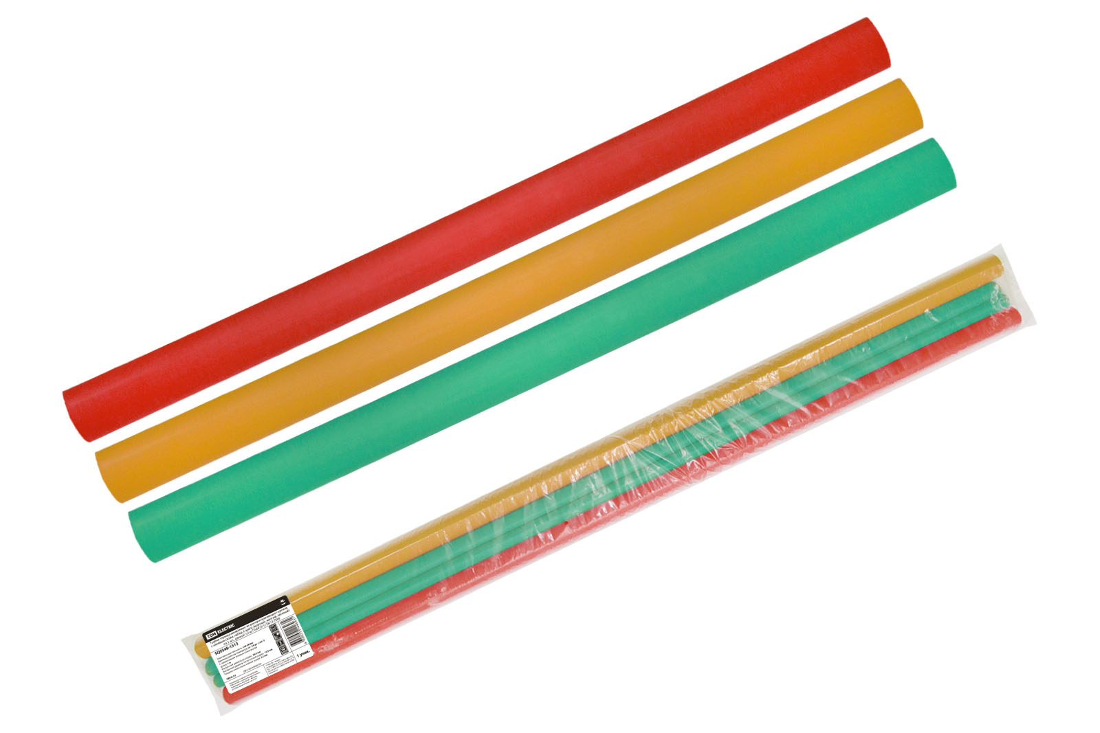 Трубки термоусаживаемые, клеевые, набор 3 цвета по 3 шт. ТТкНГ(3:1)
