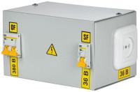 Ящик с понижающим трансформатором ЯТП 0.25 380/36В (3 авт. выкл.) 36 УХЛ4 IP30 IEK MTT21-036-0250