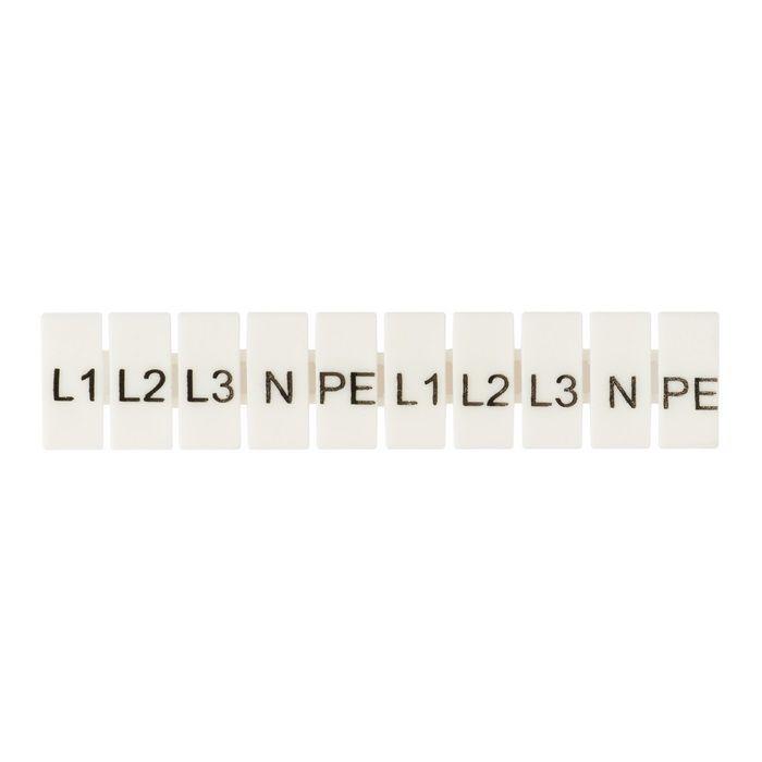 Маркеры для JXB-ST 4 с символами "L1. L2. L3. N. PE" (уп.100шт) PROxima EKF zb-st-4-L-1-3