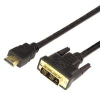 Шнур HDMI - DVI-D gold 10М с фильтрами Rexant 17-6308