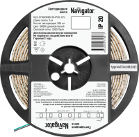 Лента светодиодная 71 697 NLS-5730СW60-30-IP20-12V 30Вт/м (уп.5м) Navigator 71697