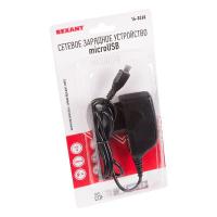 Устройство зарядное сетевое (СЗУ) microUSB 220В 5В 2500мA.ч шнур 1.2м черн. REXANT 16-0260