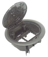 Efapel 83002 CAT Люк - 4 модуля (2 розетки 45х45мм), антрацит