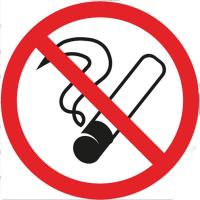 Табличка ПВХ информационный знак &quot;Курить запрещено&quot; 200х200мм Rexant 56-0035-2