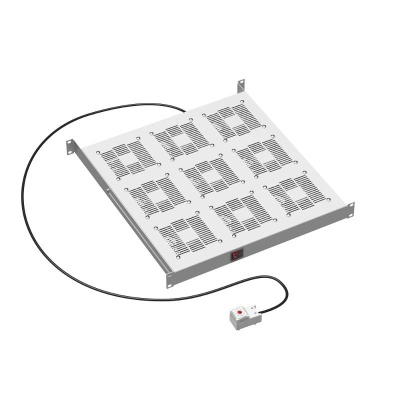 19" Вентиляторный модуль, 9 вент. с термостатом | R519VSIT9FT | DKC