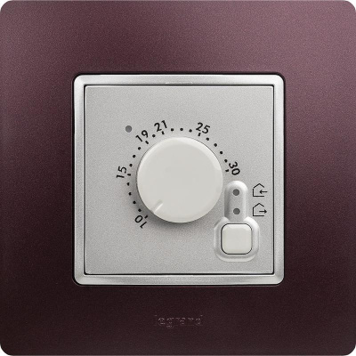 Etika Алюминий Термостат д/пола | 672430 | Legrand