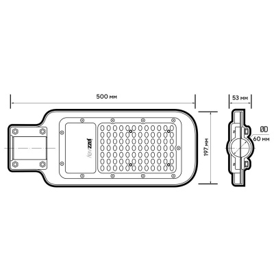 Светильник светодиодный PSL 07 100Вт 5000К IP65 AC180-260 уличный ДКУ Pro JazzWay 5041097