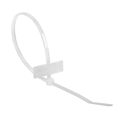 Хомут под маркер nylon 200x2,5 мм 100 шт. белый | 07-0206 | REXANT