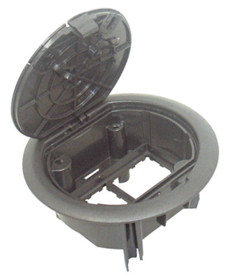 Efapel 83002 CAT Люк - 4 модуля (2 розетки 45х45мм), антрацит