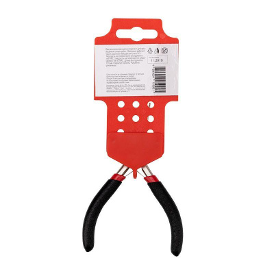 Круглогубцы Мини 120 мм никелированные, авторазжим, обливные рукоятки | 12-4606 | REXANT