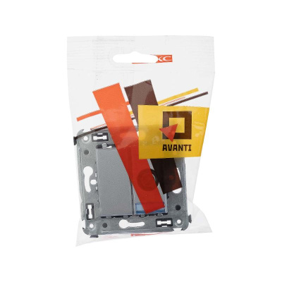 Розетка TV проходная в стену, "Avanti", "Закаленная сталь" | 4404513 | DKC