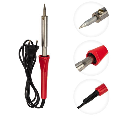 Паяльник с керам. нагревателем, долговечное жало 220V/ 80 Вт | 12-0125-4 | REXANT