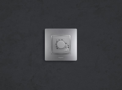 Etika Алюминий Термостат д/пола | 672430 | Legrand