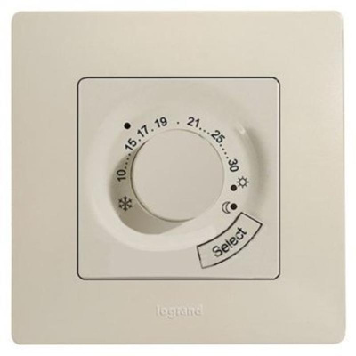 Etika Слоновая кость Термостат д/пола | 672330 | Legrand