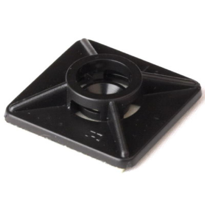 Монтажная база двойная самоклеящаяся, черная, 19х19  (новый аналог  25469SR) | 25469 |  DKC