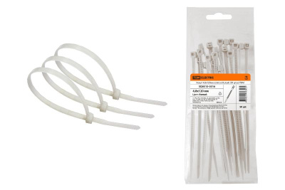 Хомут 4,8х120мм нейлон (белый) (50 штук) | SQ0515-0316 | TDM
