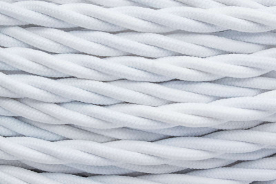 BIRONI Белый матовый Витой провод 2*2,5  20м