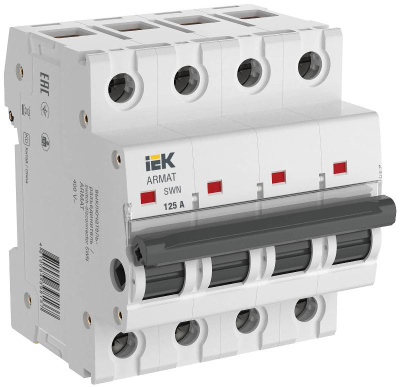 ARMAT Выключатель нагрузки SWN 4P 125А | AR-SWN-4-125 | IEK