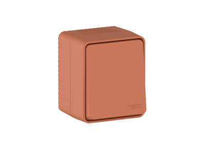 AtlasDesign PROFI IP54 О/У 1-клавишный ВЫКЛЮЧАТЕЛЬ 10 АХ, ТЕРРАКОТОВЫЙ