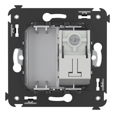 Розетка TV проходная в стену, "Avanti", "Закаленная сталь" | 4404513 | DKC