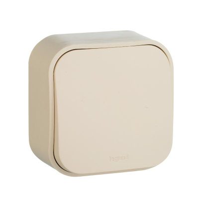 Quteo Слоновая кость Кнопка 1-клавишная 6А | 782235 | Legrand