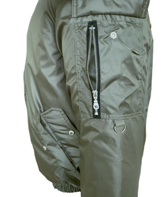 Куртка утеплённая мужская АЛЯСКА короткая цв. хаки 64-66 128-132/182-188