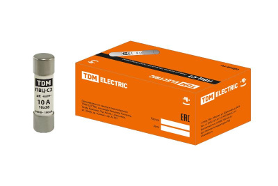 Вставка плавкая ПВЦ-С2 10х38 aR (быстродействующая) 10А | SQ0729-0042 | TDM