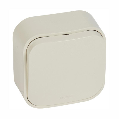 Quteo Слоновая кость Кнопка 1-клавишная 6А | 782235 | Legrand