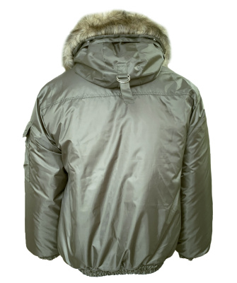 Куртка утеплённая мужская АЛЯСКА короткая цв. хаки 64-66 128-132/182-188