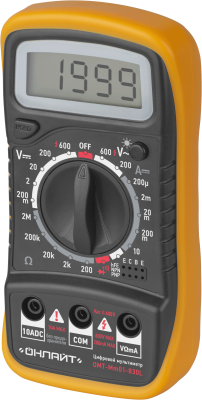 Мультиметр ОНЛАЙТ 90 080 ОMT-мм01-830L (830L)