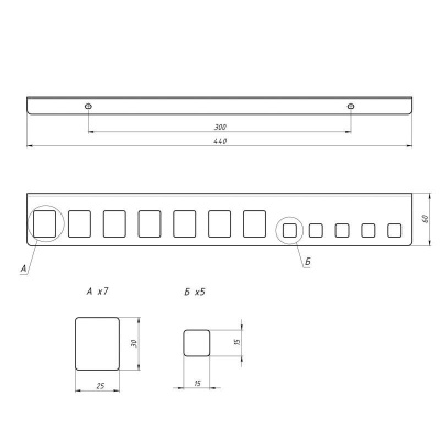 Держатель-органайзер для пассатижей, плоскогубцев или клещей, настенный, черный | 38-0651 | REXANT