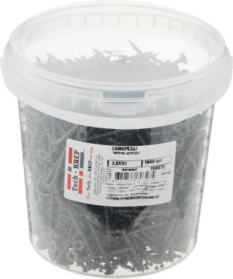 Саморез ШСГД 3,8х35 (1000 шт) - ведро ( 1,628 кг) | 100079 | Tech-KREP