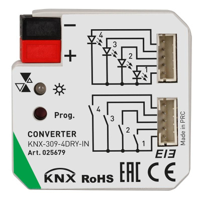 INTELLIGENT ARLIGHT Конвертер KNX-309-4DRY-IN (BUS) | 025679 | Arlight