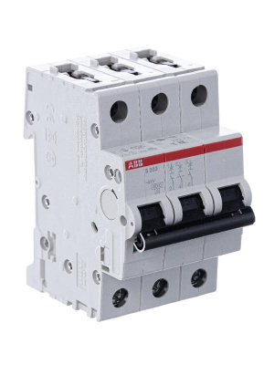 Выключатель автоматический трехполюсный S203 10А C 6кА (S203 C10) | 2CDS253001R0104 | ABB