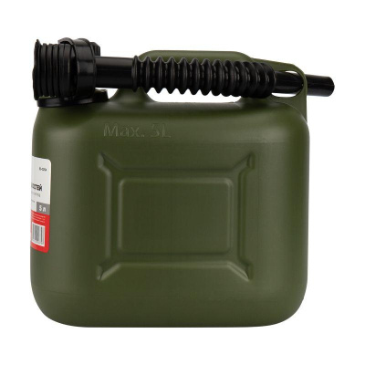 Канистра для ГСМ и технических жидкостей, вертикальная 5 л, пластиковая, усиленная | 80-0204 | REXAN