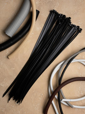 Хомут P6.6 стандартный (ч), 8.8x400 (100шт) FlexLock PROxima | plc-fl-ctsb-8.8x400 | EKF