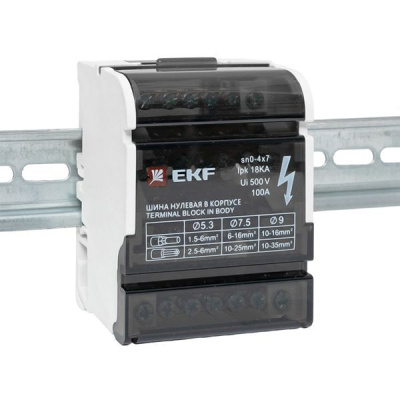 Шина нулевая в корпусе 4х7 EKF sn0-4x7