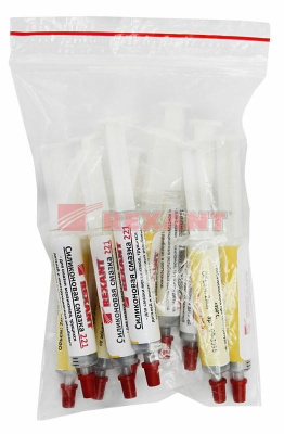 Смазка силиконовая 221 (до +350℃) 2мл (шприц)  | 09-3955 | REXANT