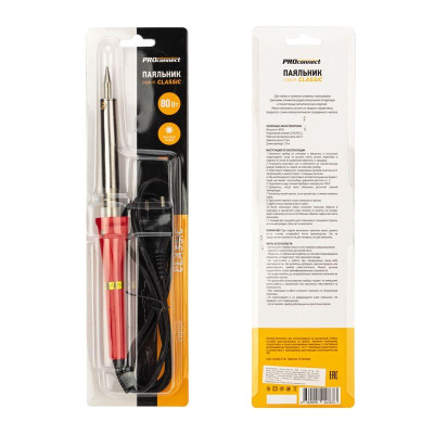 Паяльник с керам. нагревателем, долговечное жало 220V/ 80 Вт | 12-0125-4 | REXANT