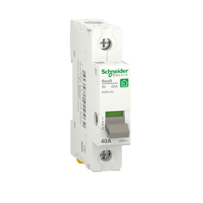 Выключатель нагрузки (мод. рубильник) 40А 1P RESI9 | R9PS140 | Schneider Electric