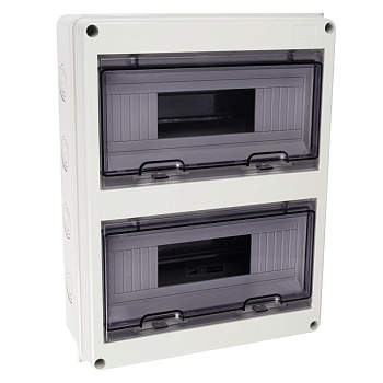 Бокс модульный накладной PDB/W 4024 GR (ЩРН-ПГ-24) IP65 пластик. Pro JazzWay 5072145