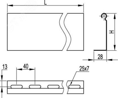 Перегородка SEP L2000 H80