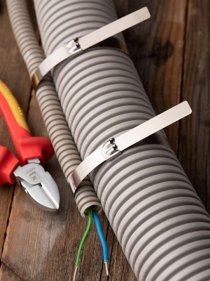 Хомут AISI 304 из нержавеющей стали, 12x360 (100 шт.) FlexLock PROxima|plc-fl-tss-304-12x360|EKF