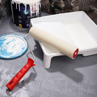 Валик велюр, ворс 5 мм, ширина ролика 240 мм, Ø 42 мм, бюгель 6 мм | 89-0030 | REXANT