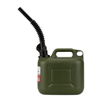 Канистра для ГСМ и технических жидкостей, вертикальная 5 л, пластиковая, усиленная | 80-0204 | REXAN