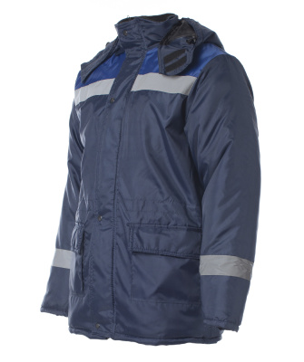 Куртка мужская утеплённая СТАНДАРТ цв. т/синий с васильковым, р. 56-58 112-116/194-200